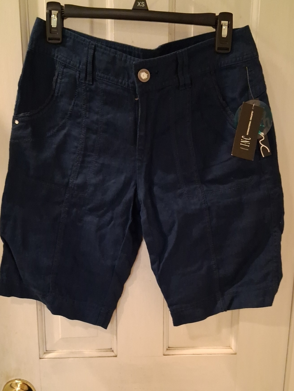 INC International Concepts Navy Utility Bermuda Shorts